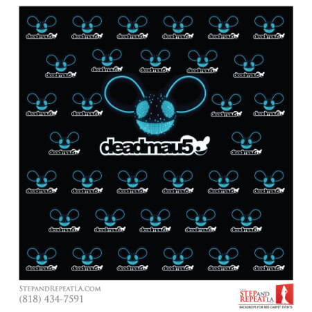 A special deadmau5 themed step and repeat