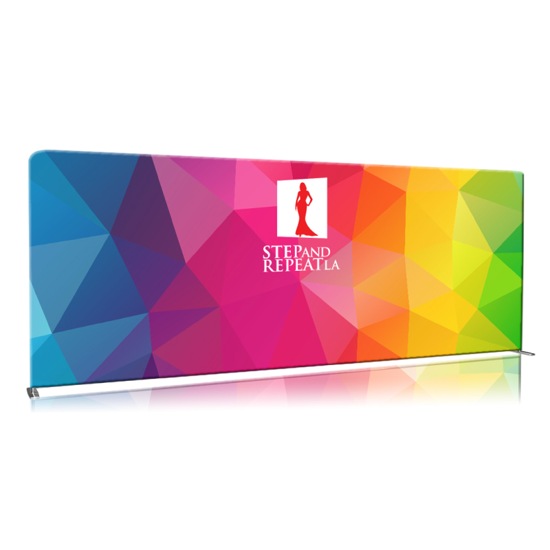 Fabric Stretch Display 20' colorful backdrop