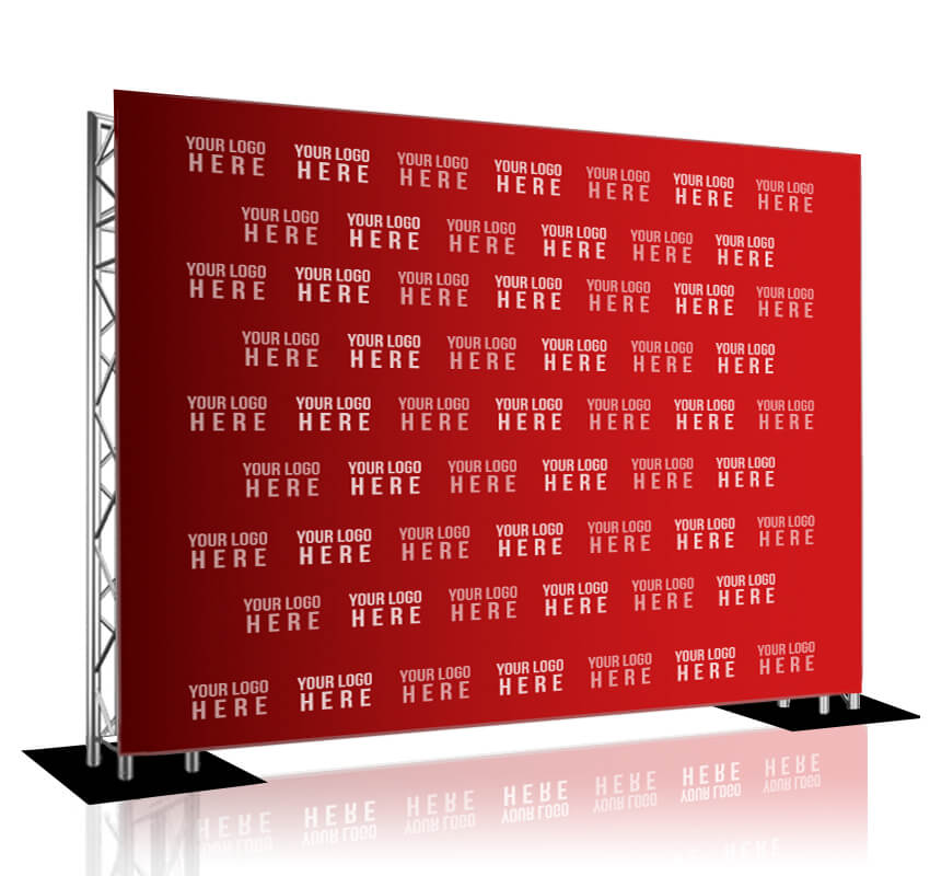 Step and Repeat LA truss-and-base display