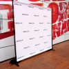 8' x 8' backdrop with telescoping stand.