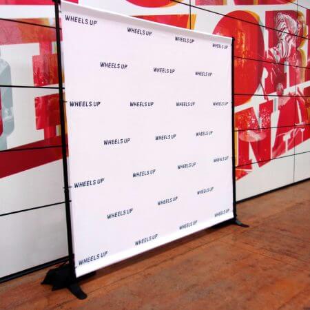 8' x 8' backdrop with telescoping stand.