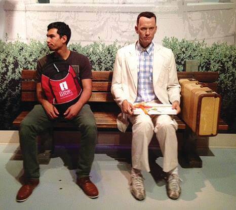 backpack and forest gump
