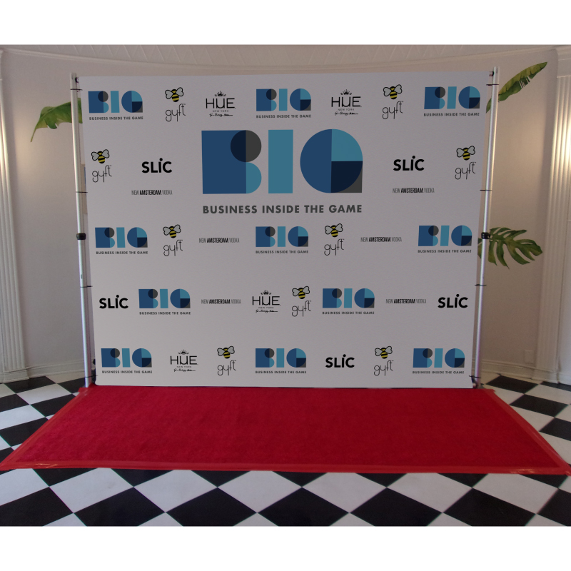 4' x 10' Full Color Custom Step and Repeat Backdrop Banner 