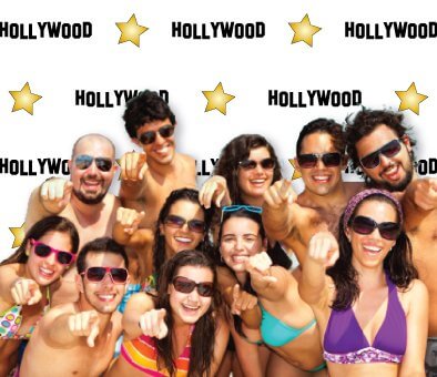Hollywood Step and Repeat Group Photo