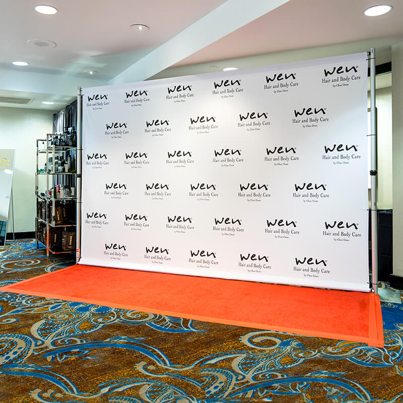 Custom photography backdrop Star red carpet glare center of