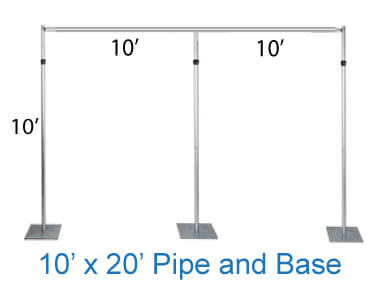 Pipe and Base Stand Rental | Step and Repeat LA