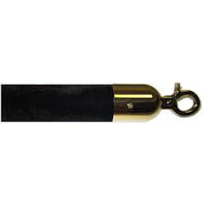 Black Rope with Brass End