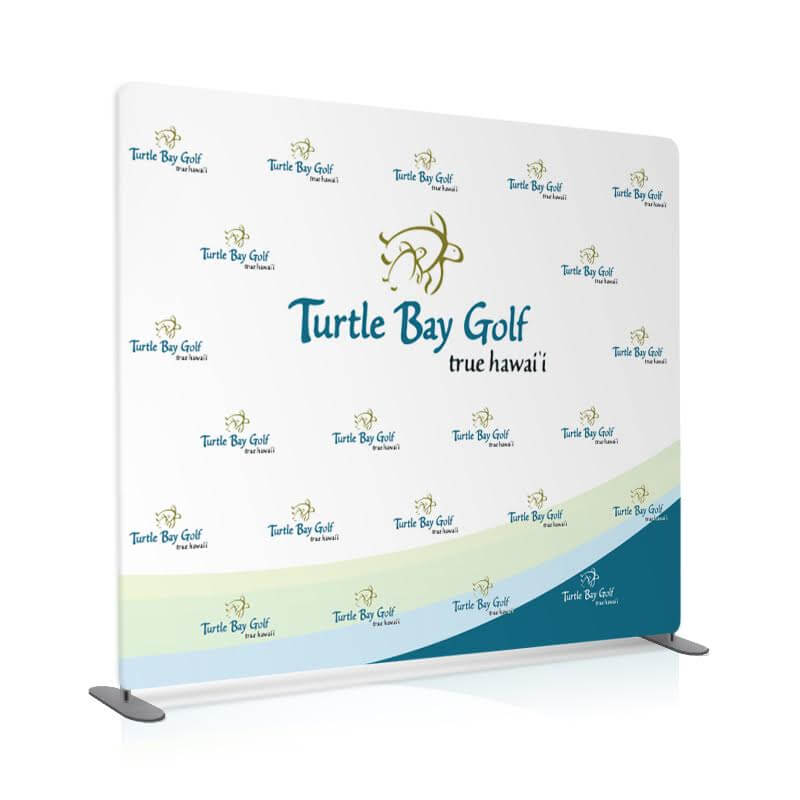 8 by 8 foot Fabric Stretch Display