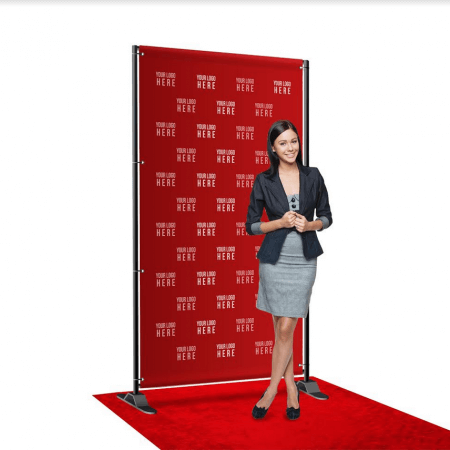 8 by 4 foot step and repeat backdrop