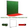 Hedge roll mat portable package 8' x 8'