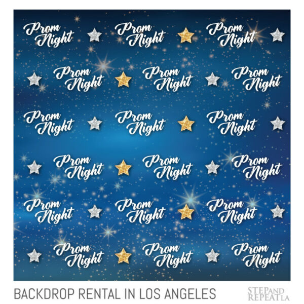 Prom Themed Step and Repeat Rental