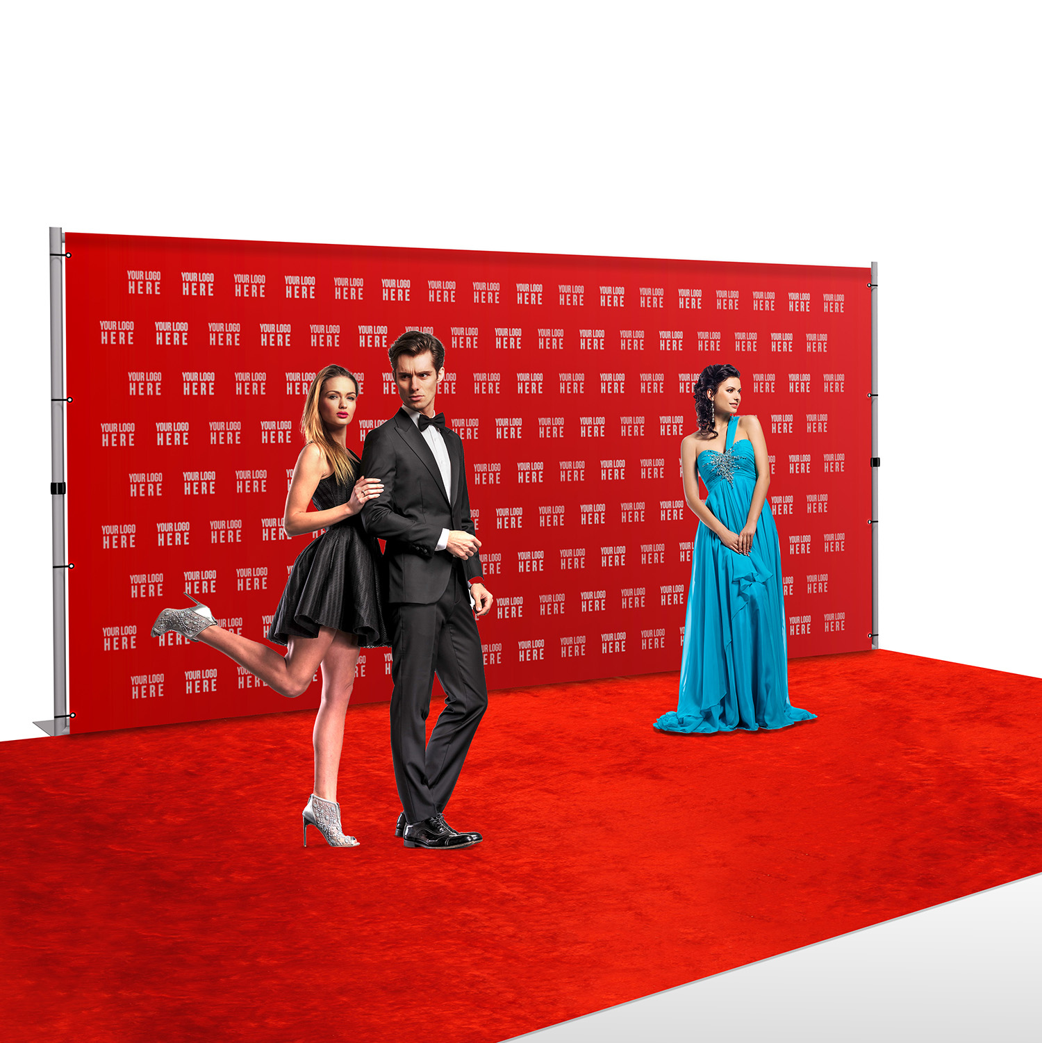 8' x 16' Standard Step and Repeat Backdrop