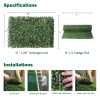 Specs on rectangle hedge mat