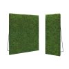 Hedge flats are 8'x4'. Put two together for your standard 8'x8' hedge flat display!