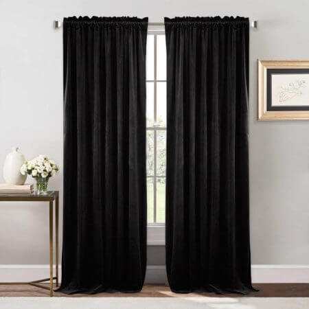 Velvet Blackout Curtain Panels - $39