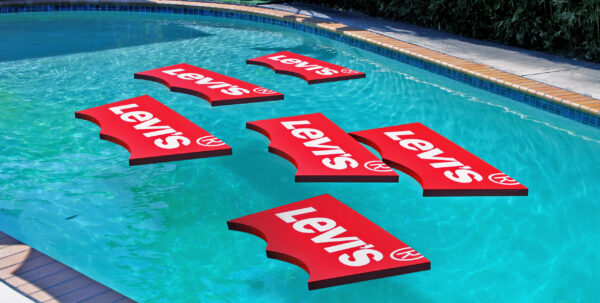 We fabricated these cool custom pool floats Levis!