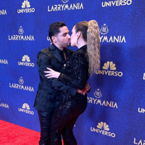 Hollywood glam on the red carpet for Larrymania with our 8'x20' seamless Media Wall center stage.
