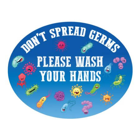 dont spread germs wash your hands